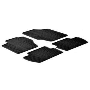 Lampa Σετ Μπροστινά και Πίσω Πατάκια 4τμχ Τύπου Σκαφάκι για Citroen C4 2010 Μαύρα Κωδικός: L2433.3