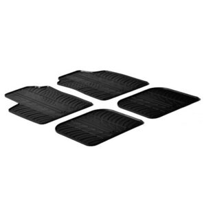 Lampa Σετ Μπροστινά και Πίσω Πατάκια 4τμχ για Fiat Panda Μαύρα Κωδικός: L2434.2