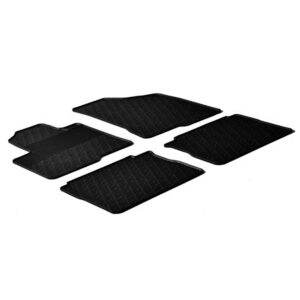 Lampa Σετ Μπροστινά και Πίσω Πατάκια 4τμχ Τύπου Σκαφάκι για Hyundai Santa Fe 2012 Μαύρα Κωδικός: L2436.1