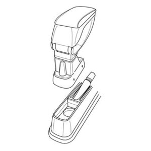Lampa Βάση Στήριξης Τεμπέλη Αυτοκινήτου Συμβατή με Fiat Grande Punto 2005 σε Μαύρο Χρώμα Κωδικός: L5607.9