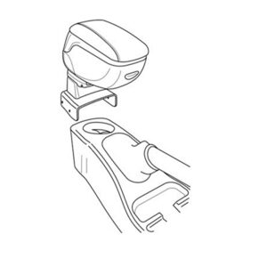 Lampa Βάση Στήριξης Τεμπέλη Αυτοκινήτου Συμβατή με Ford Transit Connect 2002> σε Μαύρο Χρώμα Κωδικός: L5608.2