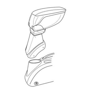 Lampa Βάση Στήριξης Τεμπέλη Αυτοκινήτου Συμβατή με Honda Civic σε Μαύρο Χρώμα Κωδικός: L5608.8