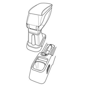 Lampa Βάση Στήριξης Τεμπέλη Αυτοκινήτου Συμβατή με Peugeot 1007 2005 σε Μαύρο Χρώμα Κωδικός: L5610.8