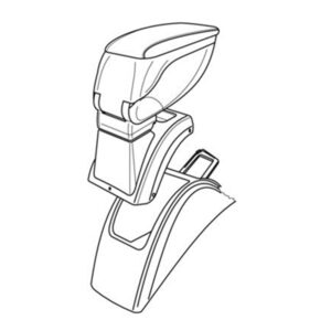 Lampa Βάση Στήριξης Τεμπέλη Αυτοκινήτου Συμβατή με Renault Megane 2002-2008 σε Μαύρο Χρώμα Κωδικός: L5611.3