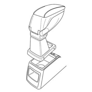 Lampa Βάση Στήριξης Τεμπέλη Αυτοκινήτου Συμβατή με Lancia Musa σε Μαύρο Χρώμα Κωδικός: L5613.8