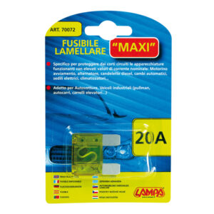 Lampa Maxi Blade Fuse 20A Ασφάλεια Αυτοκινήτου Μαχαιρωτή Κωδικός: L7007.2