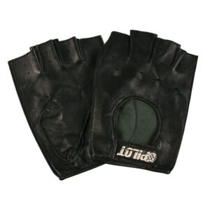 Lampa Pilot-2 Γάντια Εργασίας Οδηγού Μαύρα Δερμάτινα Οδηγού Μισά