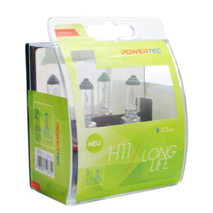 M-Tech Λάμπες Αυτοκινήτου & Μοτοσυκλέτας Powertec Long Life H11 Αλογόνου 3150K Θερμό Λευκό 12V 55W 2τμχ