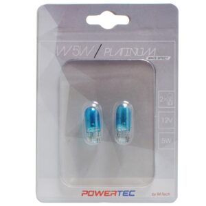 M-Tech Λάμπες Αυτοκινήτου & Μοτοσυκλέτας Powertec Platinium W5W 4000K 12V 5W 2τμχ