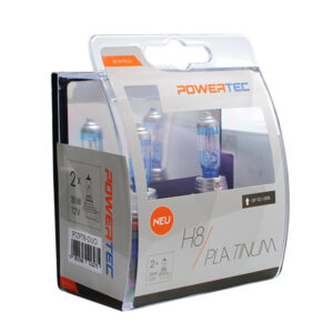 M-Tech Λάμπες Αυτοκινήτου & Μοτοσυκλέτας Powertec Platinum +130% H8 Αλογόνου 3250K 12V 55W 2τμχ