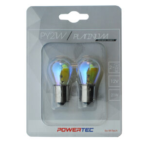 M-Tech Λάμπες Αυτοκινήτου & Μοτοσυκλέτας Powertec Platinum PY21W-BAU15s Πορτοκαλί 12V 21W 2τμχ