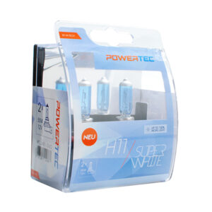 M-Tech Λάμπες Αυτοκινήτου & Μοτοσυκλέτας Powertec Super White H11 Αλογόνου 3450K 12V 55W 2τμχ