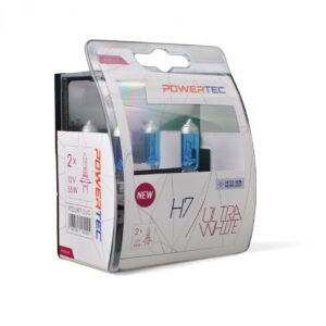 M-Tech Λάμπες Αυτοκινήτου & Μοτοσυκλέτας Powertec Ultra White H7 Αλογόνου 4700K 12V 55W 2τμχ