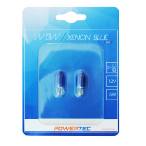 M-Tech Λάμπες Αυτοκινήτου & Μοτοσυκλέτας Powertec Xenon Blue W5W 12V 5W 2τμχ