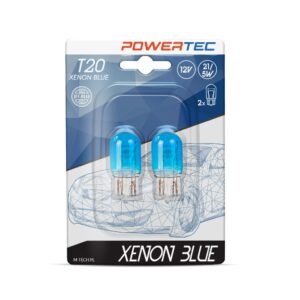 M-Tech Λάμπες Αυτοκινήτου W21/5W / T20 Xenon Μπλε 2τμχ