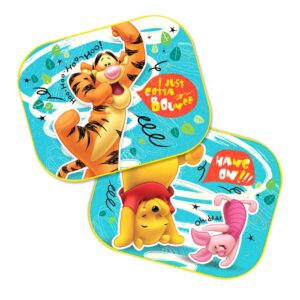 Amio - ΗΛΙΟΠΡΟΣΤΑΣΙΕΣ ΠΛΑΙΝΕΣ WINNIE THE POOH ΜΕ ΒΕΝΤΟΥΖΑ 44x35cm - 2 Τεμ. (S59305/AM)