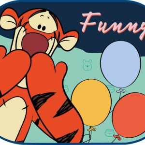 Amio - ΗΛΙΟΠΡΟΣΤΑΣΙΕΣ ΠΛΑΙΝΕΣ WINNIE THE POOH ΜΕ ΒΕΝΤΟΥΖΑ 44x35cm - 2 Τεμ. (S59329/AM)