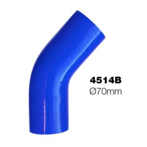 Simoni Racing Κολάρο Σιλικόνης Αυτοκινήτου Αέρα με Γωνία 45° Διαμέτρου 70mm Universal Μπλε Κωδικός: SR4514B