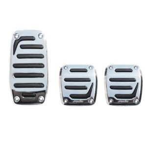 Simoni Racing Jocker Smile Σετ Πεταλιέρες Αντιολισθητικές Αυτοκινήτου Universal Αλουμινίου Ασημί 3τμχ Κωδικός: SR520