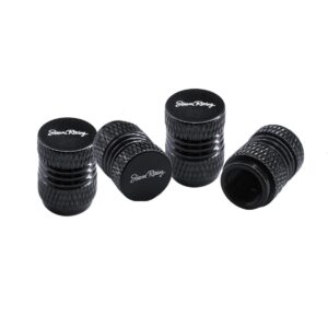 Simoni Racing Καπάκια Βαλβίδων Ελαστικών Αυτοκινήτου Μαύρο 4τμχ Κωδικός: SRCAPS/9N