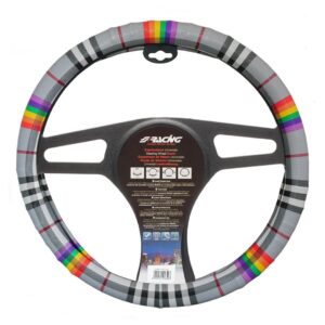 Simoni Racing Κάλυμμα Τιμονιού Αυτοκινήτου Fancy με Διάμετρο 37-39εκ. από Δερματίνη Πολύχρωμο SR