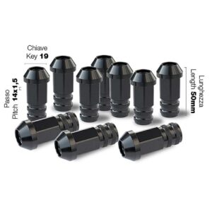 Simoni Racing Παξιμάδια Κωνικά για Κλειδί No 19 10τμχ Κωδικός: SRDR/9N-10