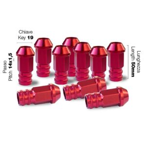 Simoni Racing Παξιμάδια Κωνικά για Κλειδί No 19 10τμχ Κωδικός: SRDR/9R-10