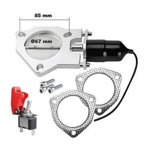 Simoni Racing Βαλβίδα/Σκάστρα/Σιγαστήρας Εξαγωγής Καυσαερίων για Διπλές Εξατμίσεις Διαμέτρου 67mm με Διακόπτη Κωδικός: SREV1