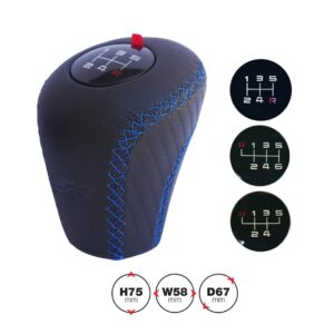 Simoni Racing Πόμολο Ταχυτήτων Slick Μαύρο/Μπλε Κωδικός: SRSLKB