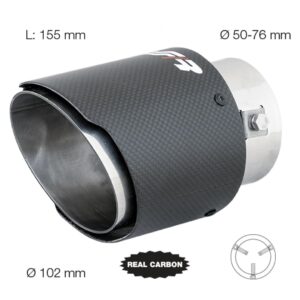 Simoni Racing Μπούκα Εξάτμισης Universal Στρογγυλή Real Carbon 50-76mm Κωδικός: SRTRX/98C