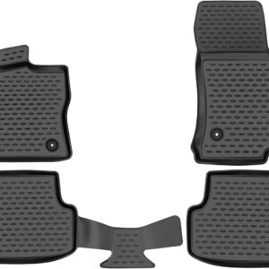 Novline Σετ Μπροστινά και Πίσω Πατάκια 4τμχ Τύπου Σκαφάκι για Volkswagen Golf 2013 Μαύρα Κωδικός: ELEMENT3D5156210K