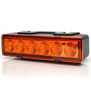 M-Tech Φάρος Αυτοκινήτου LED 12 / 24V Αδιάβροχος 14.65cm με Πορτοκαλί Φωτισμό Κωδικός: WLB11731Y