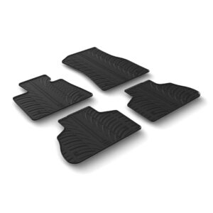 Lampa Σετ Μπροστινά και Πίσω Πατάκια 4τμχ Τύπου Σκαφάκι για BMW X5 2018 Μαύρα Κωδικός: L2452.5