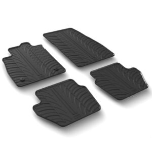 Lampa Σετ Μπροστινά και Πίσω Πατάκια 4τμχ Τύπου Σκαφάκι για Ford Fiesta Μαύρα Κωδικός: L2450.2