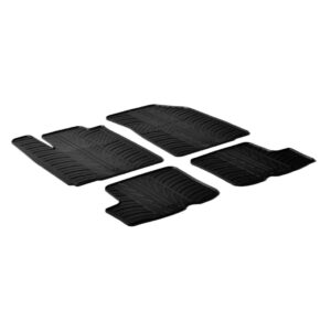 Lampa Σετ Μπροστινά και Πίσω Πατάκια 4τμχ Τύπου Σκαφάκι για Dacia Sandero Μαύρα Κωδικός: L2457.1