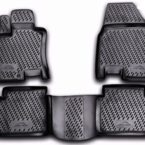 Novline Σετ Μπροστινά και Πίσω Πατάκια 4τμχ Τύπου Σκαφάκι για Nissan Qashqai+2 2008 Μαύρα Κωδικός: CARNIS00023