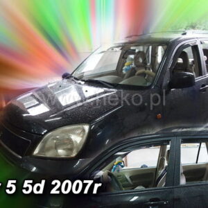 Heko Σετ Ανεμοθραύστες Αυτοκινήτου Μπροστινοί και Πίσω Σκούρο Φιμέ για DR 5 Motor 5D 2007+ 4τμχ Κωδικός: 29105