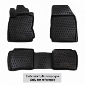 Novline Σετ Μπροστινά και Πίσω Πατάκια 4τμχ Τύπου Σκαφάκι για Nissan Almera 2006+ Μαύρα Κωδικός: 999RMB10BL