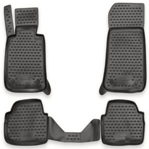 Novline Σετ Μπροστινά και Πίσω Πατάκια 4τμχ Τύπου Σκαφάκι για BMW Σειρά 1 2004-2011 Γκρι Κωδικός: NLC.05.03.211K