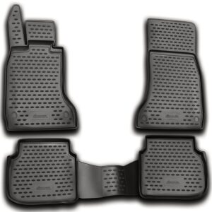 Novline Σετ Μπροστινά και Πίσω Πατάκια 4τμχ Τύπου Σκαφάκι για BMW Σειρά 7 2007-2015 Γκρι Κωδικός: NLC.05.14.211K