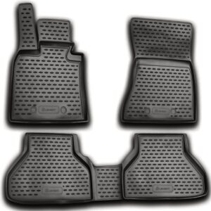 Novline Σετ Μπροστινά και Πίσω Πατάκια 4τμχ Τύπου Σκαφάκι για BMW X6 2008-2014 Γκρι Κωδικός: NLC.05.18.211K