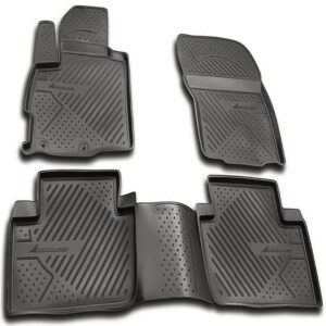 Novline Σετ Μπροστινά και Πίσω Πατάκια 4τμχ Τύπου Σκαφάκι για Citroen C-Crosser Γκρι Κωδικός: NLC.10.14.211K