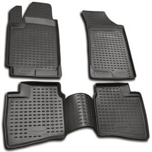 Novline Σετ Μπροστινά και Πίσω Πατάκια 4τμχ Τύπου Σκαφάκι για Hyundai Elantra 2007+ Γκρι Κωδικός: NLC.20.21.211