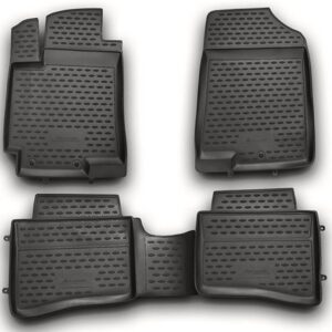 Novline Σετ Μπροστινά και Πίσω Πατάκια 4τμχ Τύπου Σκαφάκι 2010-2014 Γκρι Κωδικός: NLC.20.41.211H