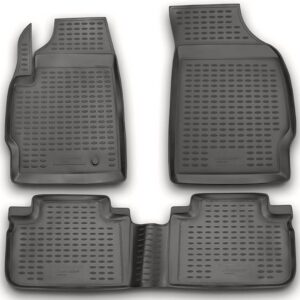 Novline Σετ Μπροστινά και Πίσω Πατάκια 3τμχ Τύπου Σκαφάκι για Ford Escape 2007+ Γκρι Κωδικός: NLC.16.24.211