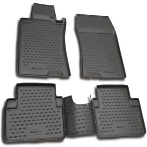 Novline Σετ Μπροστινά και Πίσω Πατάκια 4τμχ Τύπου Σκαφάκι για Honda Accord 2003-2007 Γκρι Κωδικός: NLC.18.01.211