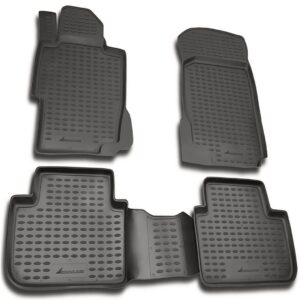 Novline Σετ Μπροστινά και Πίσω Πατάκια 4τμχ Τύπου Σκαφάκι για Honda Accord Γκρι Κωδικός: NLC.18.02.211K