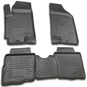 Novline Σετ Μπροστινά και Πίσω Πατάκια 4τμχ Τύπου Σκαφάκι για Kia Soul Γκρι Κωδικός: NLC.25.25.211