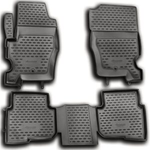 Novline Σετ Μπροστινά και Πίσω Πατάκια 4τμχ Τύπου Σκαφάκι για Land Rover Discovery Γκρι Κωδικός: NLC.28.05.211H