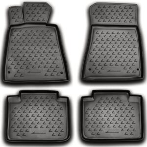 Novline Σετ Μπροστινά και Πίσω Πατάκια 4τμχ Τύπου Σκαφάκι Γκρι Κωδικός: NLC.29.01.211